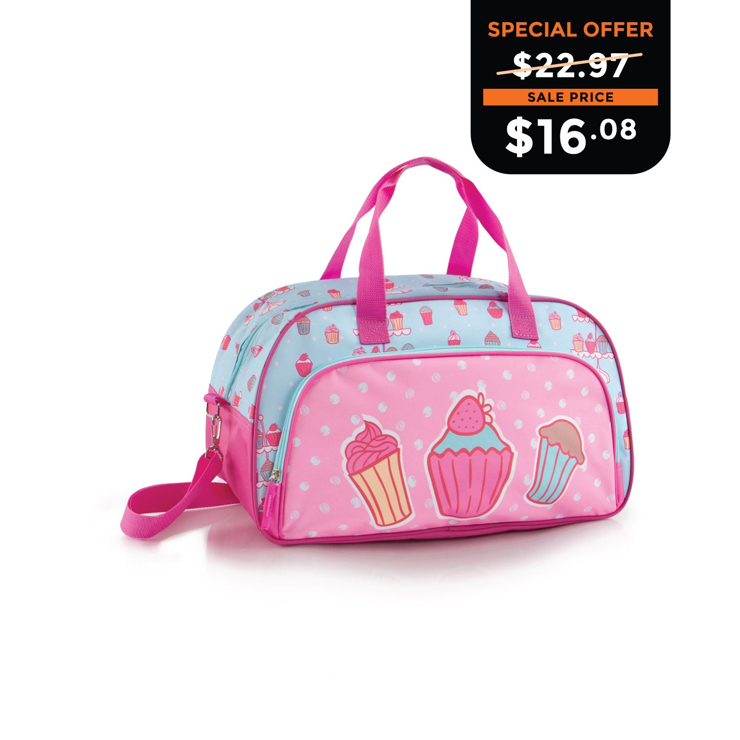 Kids Duffel Bag - Cupcake (HEYS-DFB-08-18AR)