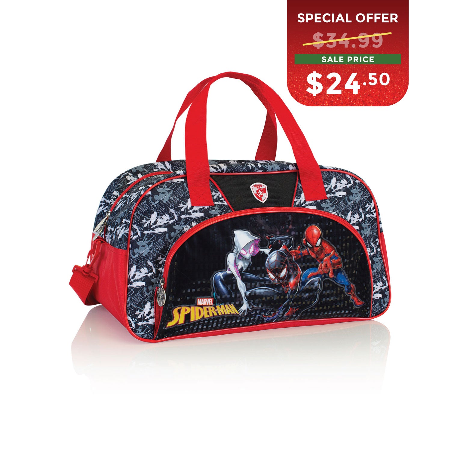 BLACK FRIDAY DOOR CRASHER 2025 - Marvel Kids Duffel Bag - Spiderman (M-DFB-SM03-23AR)