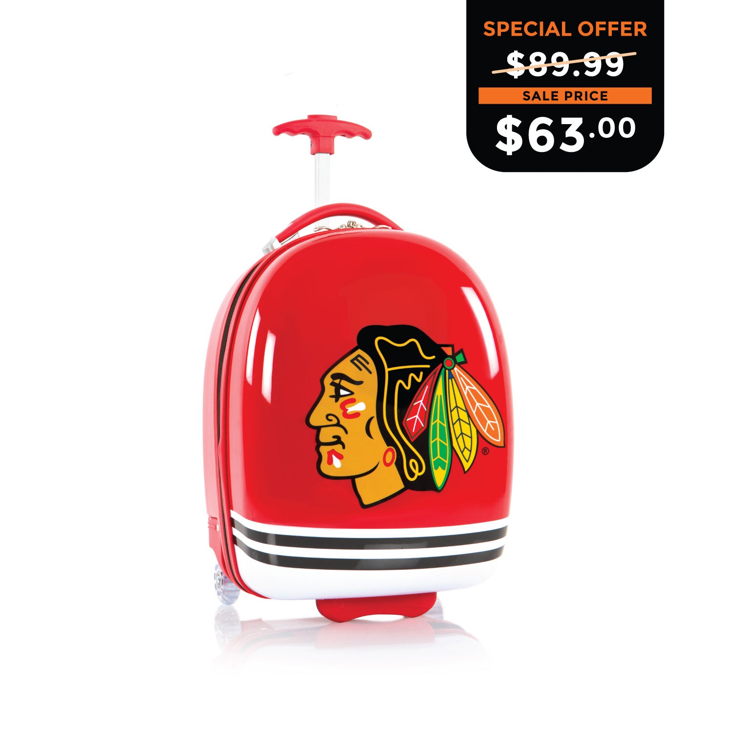 NHL Kids Luggage 18 Inch - Chicago Blackhawks