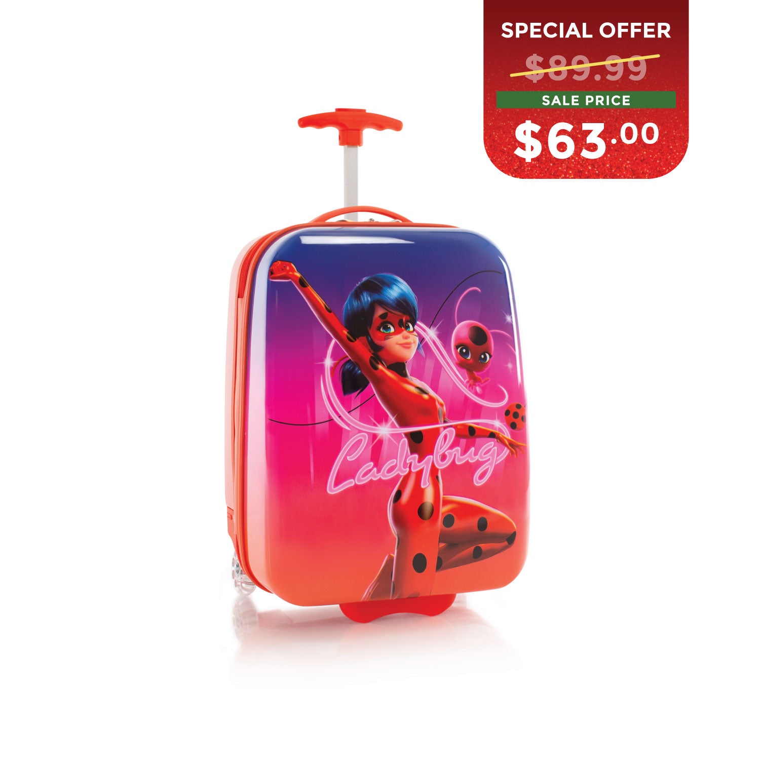 BLACK FRIDAY DOOR CRASHER 2025 - Miraculous Kids Luggage - Ladybug (Z-HSRL-RT-MR06-22AR)