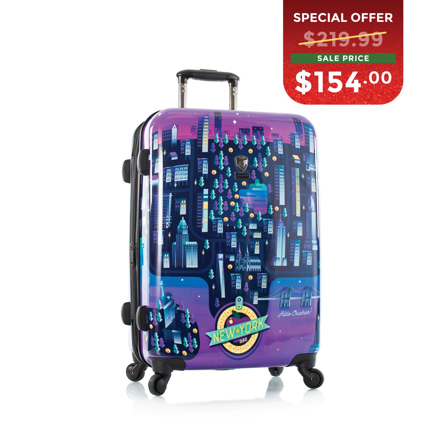 BLACK FRIDAY DOOR CRASHER 2025 - Aldo Crusher By Heys - Twilght 26 Inch Luggage