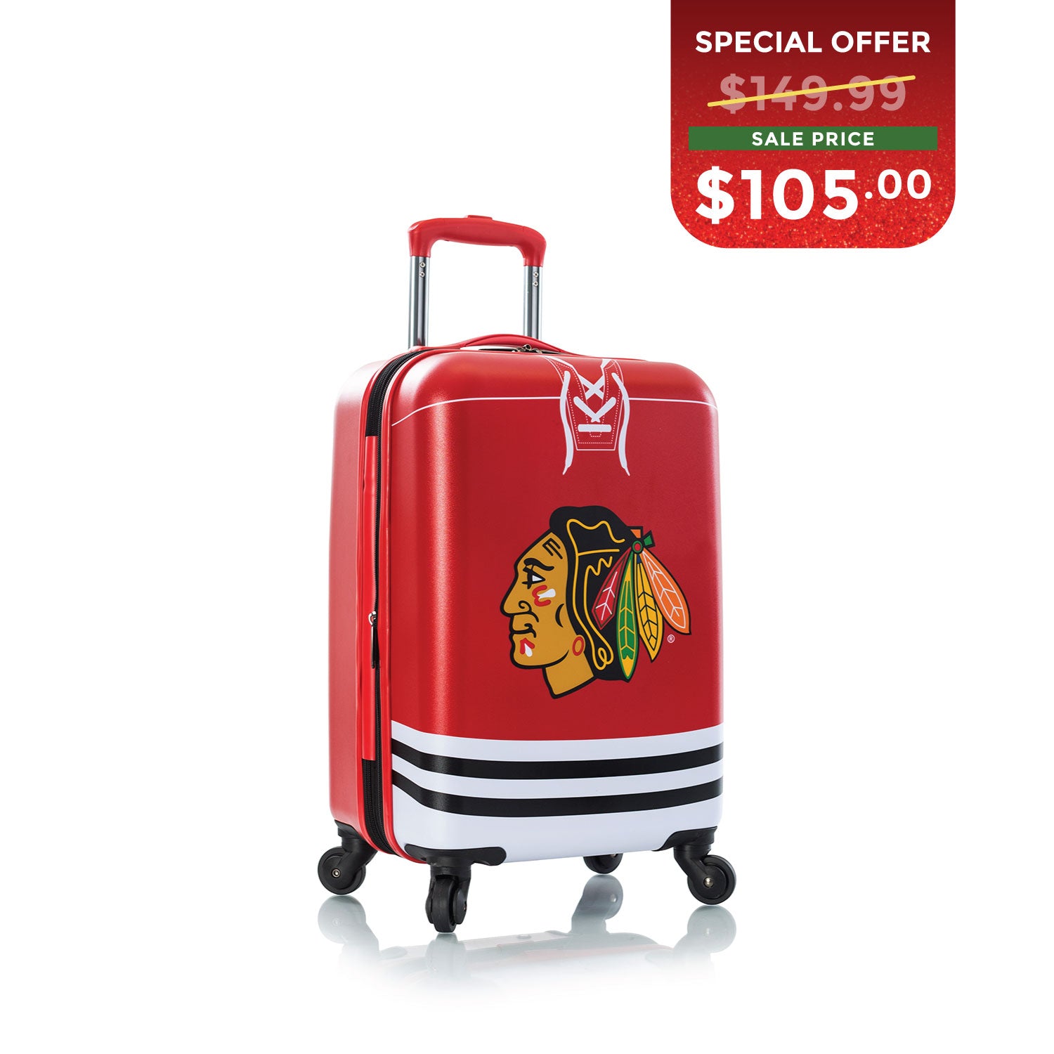 BLACK FRIDAY DOOR CRASHER 2025 - NHL 21 Inch Luggage - Chicago Blackhawks