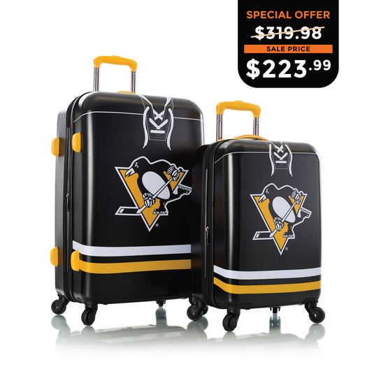 NHL 2 Piece Luggage Set - Pittsburgh Penguins