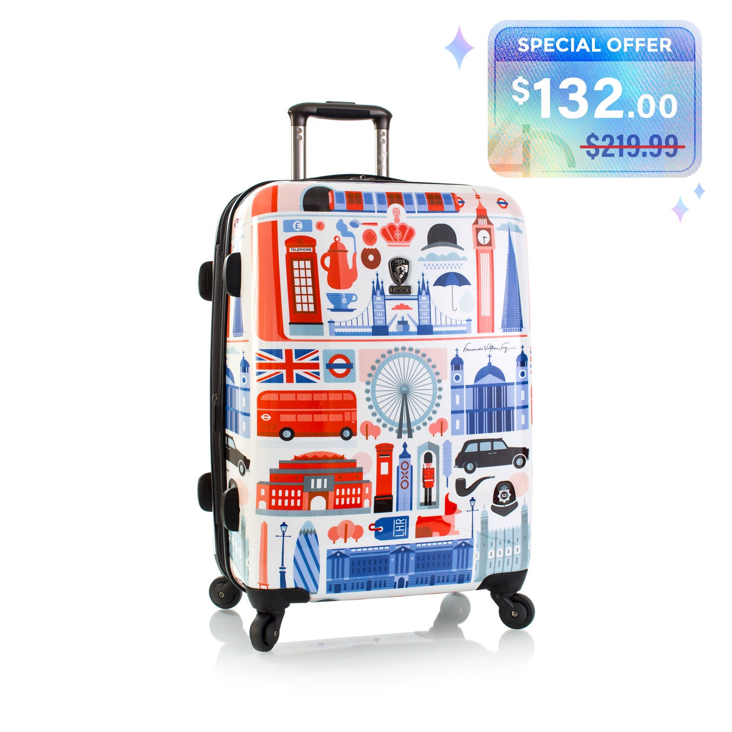 Fernando By Heys - London FVT - 26 Inch Luggage | Lightweight Luggage