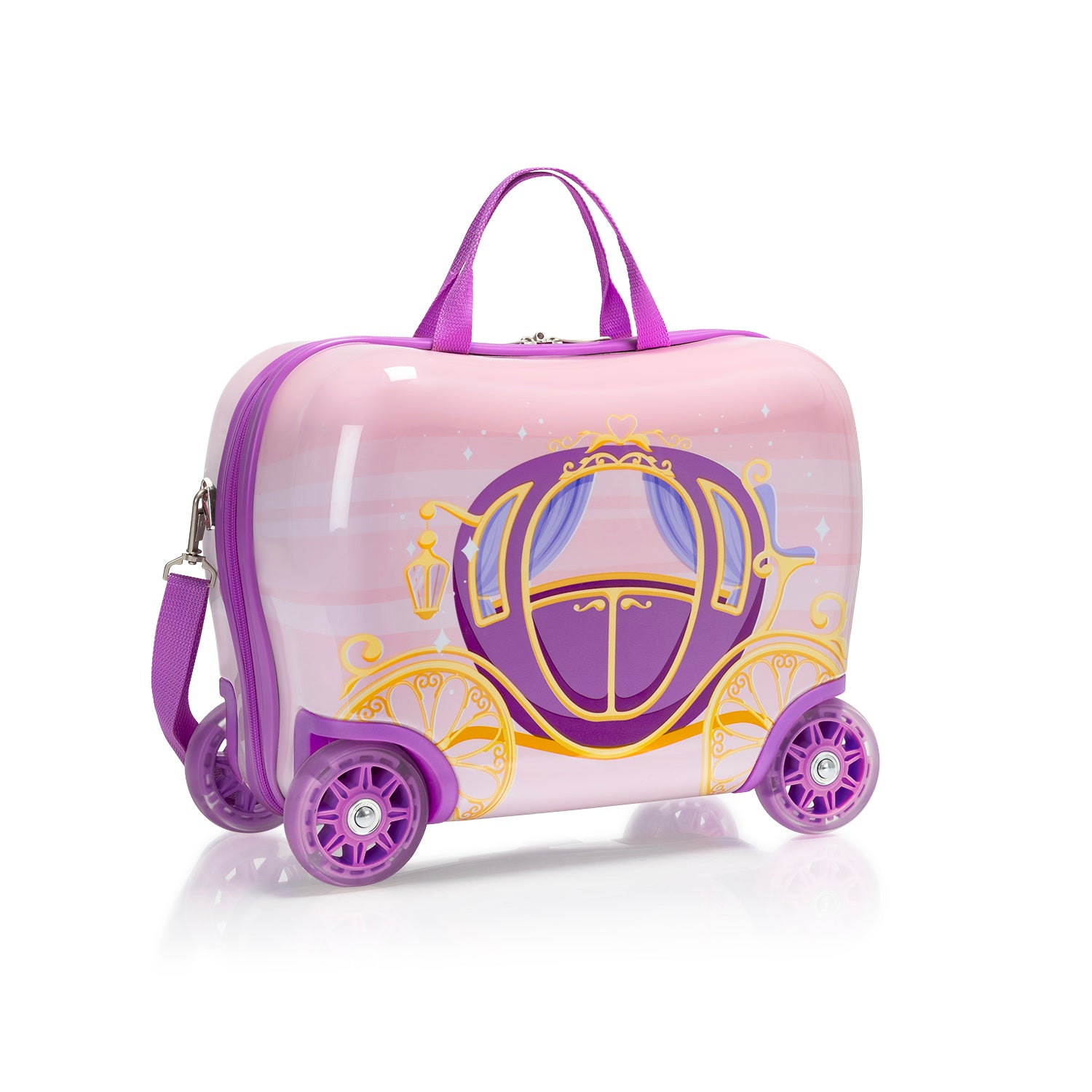 Royal Carriage Ride-on Luggage Light up Wheels Kids Luggage