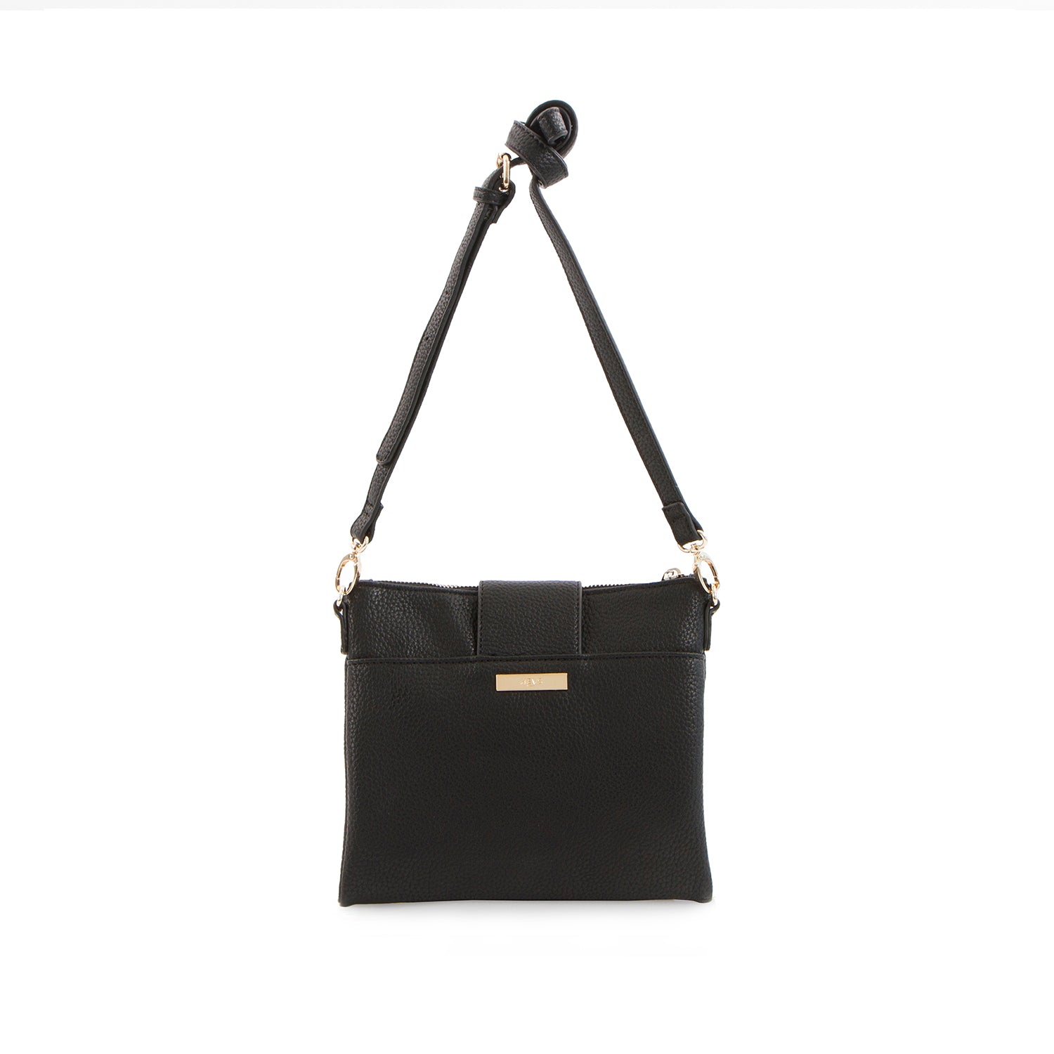Spring Bliss Double Zip Crossbody - Taupe