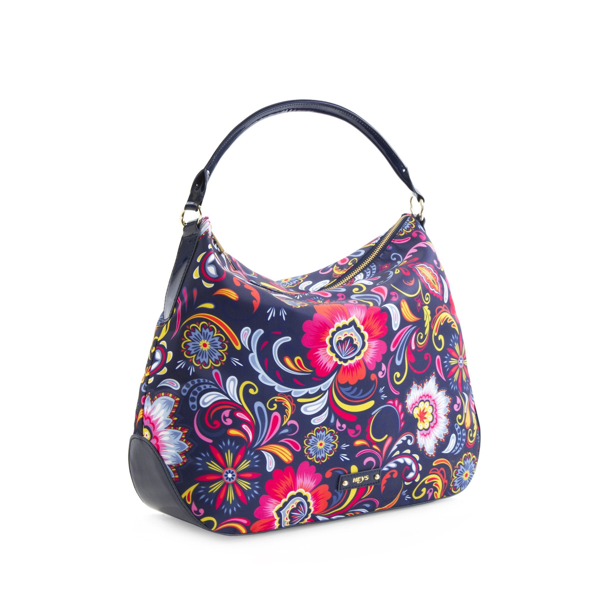 Bliss Printed Hobo Bag - Navy