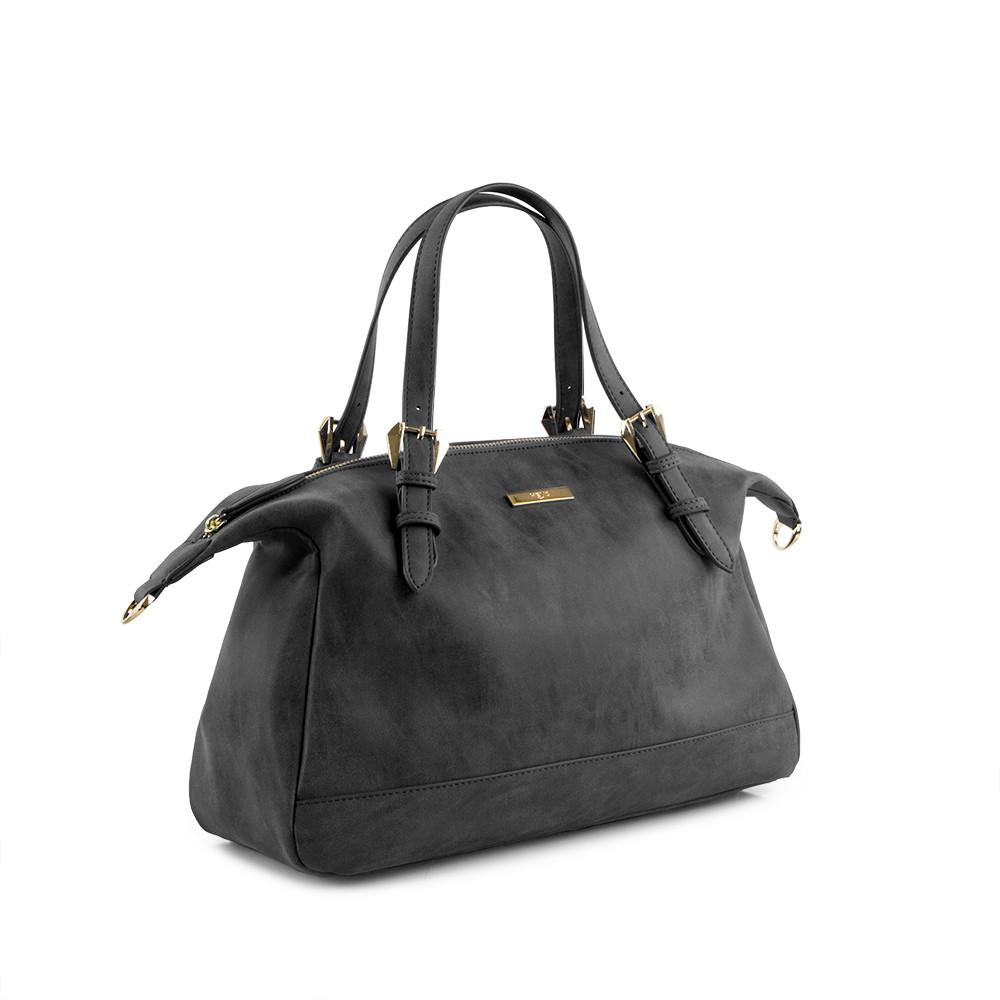 True Blue Soft Satchel - Black