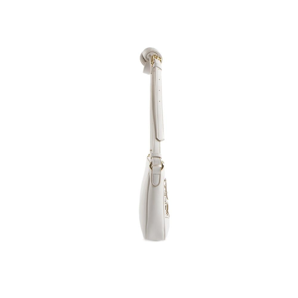 True Blue Laser Crossbody - White