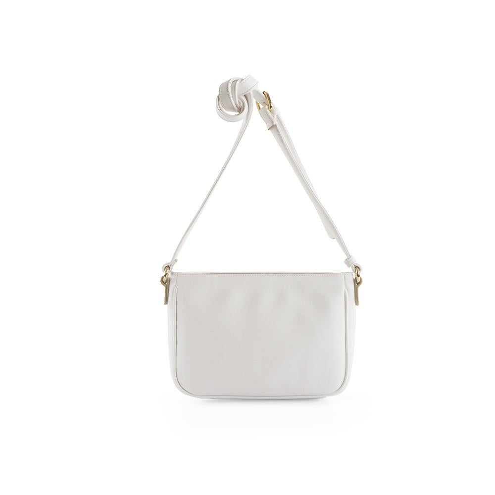 True Blue Laser Crossbody - White