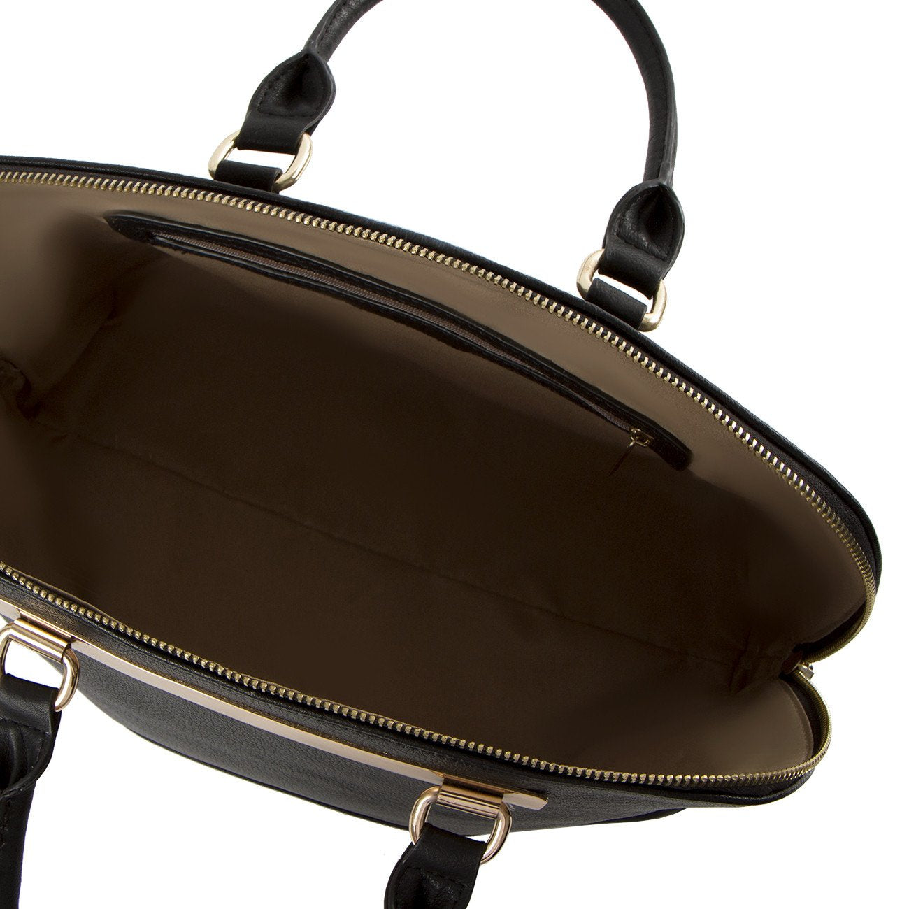 La Mode Dome Satchel - Black