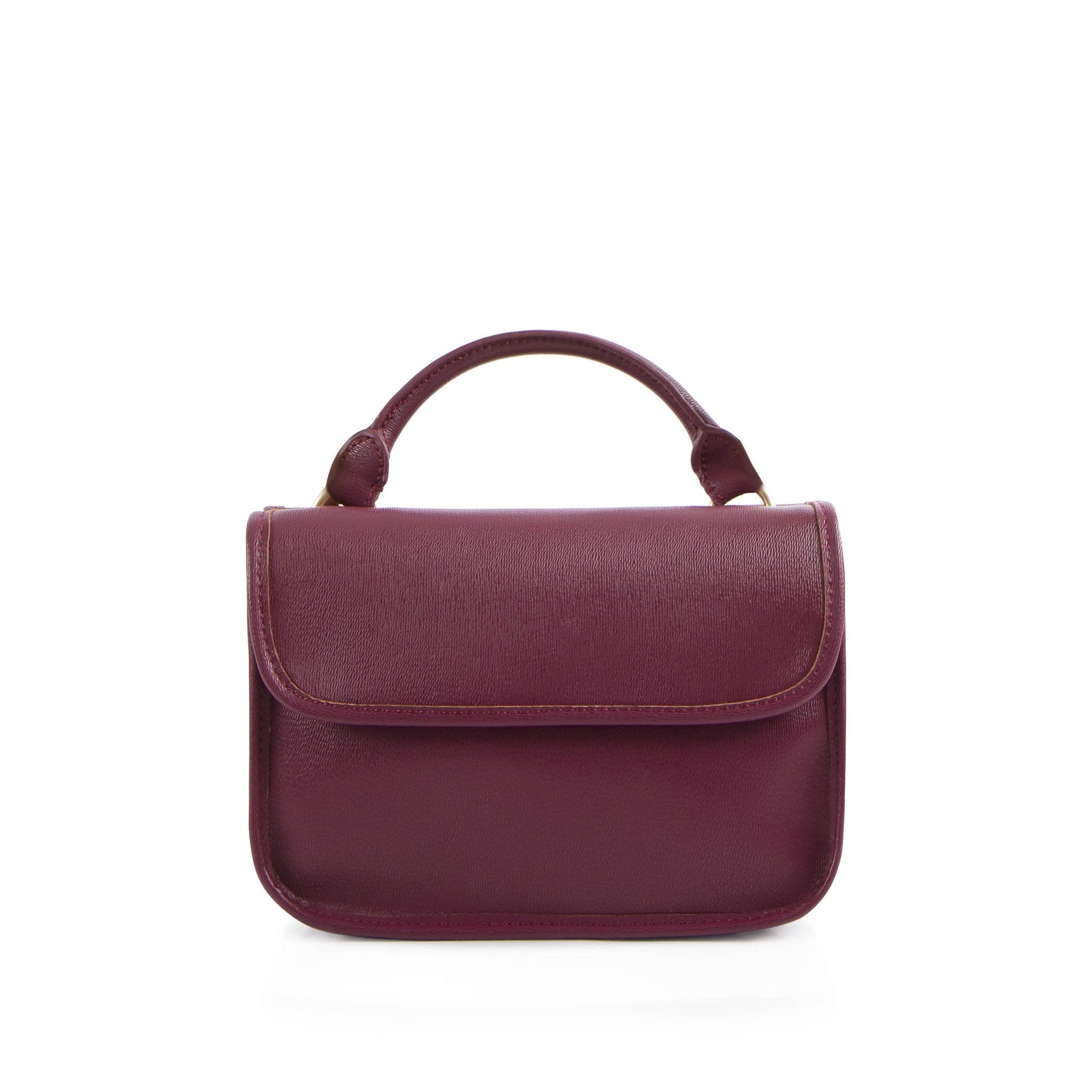 La Mode Mini Dual-Flap Crossbody - Plum