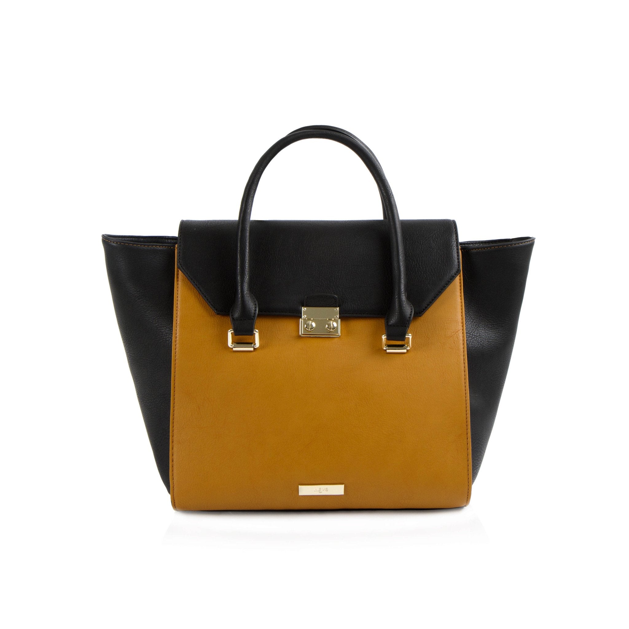 La Mode Winged Tote - Cognac