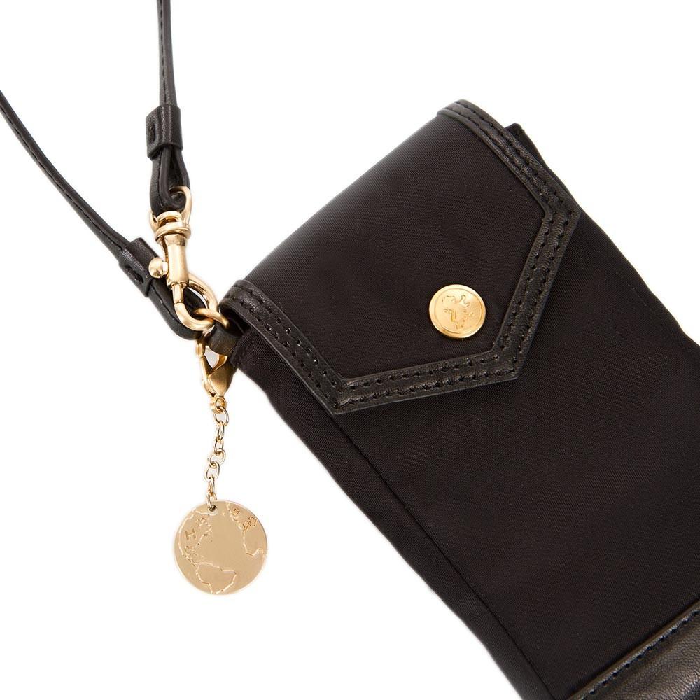 Signature Solid Nylon Phone Holder - Black