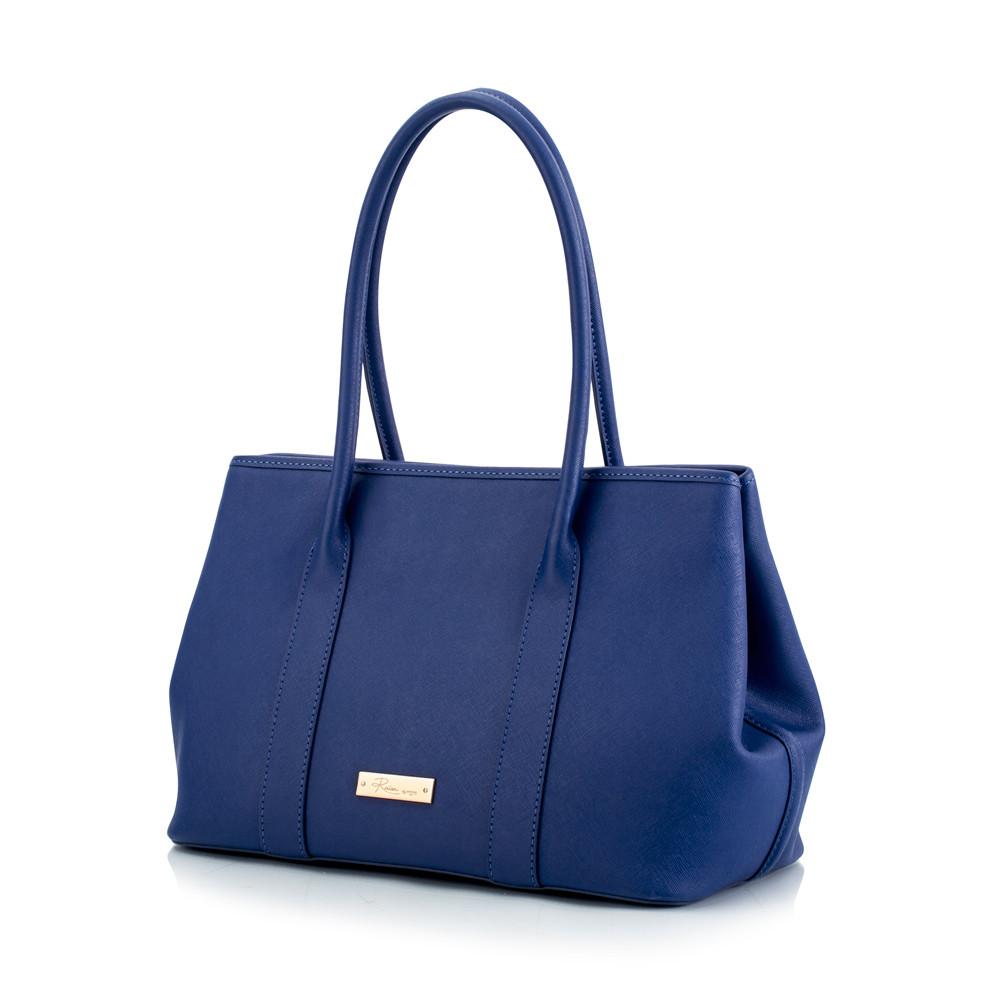 Maui Bay Shoulder Bag w. Expandable Snap Sides - Ultra.Blue