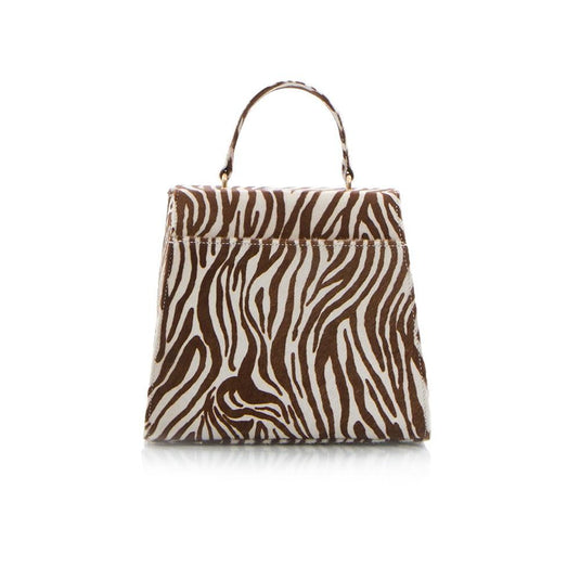 Yorkville Zebra Small Arm Bag - White/Brown Zebra