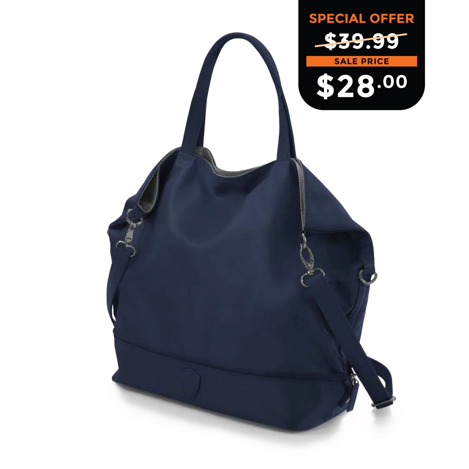 HEYS HiLite Packaway Tote - Navy/Grey