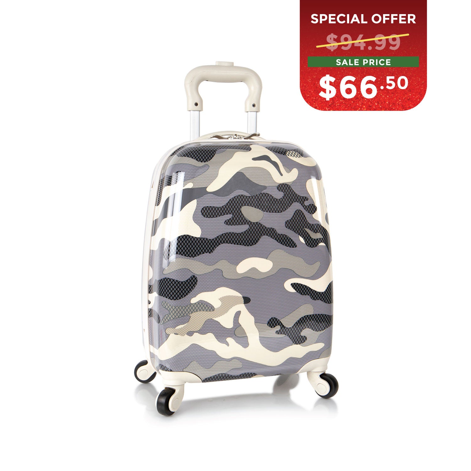 BLACK FRIDAY DOOR CRASHER 2025 - Fashion Spinner Luggage - Grey Camo (HEYS-HSRL-SP-07-21AR)