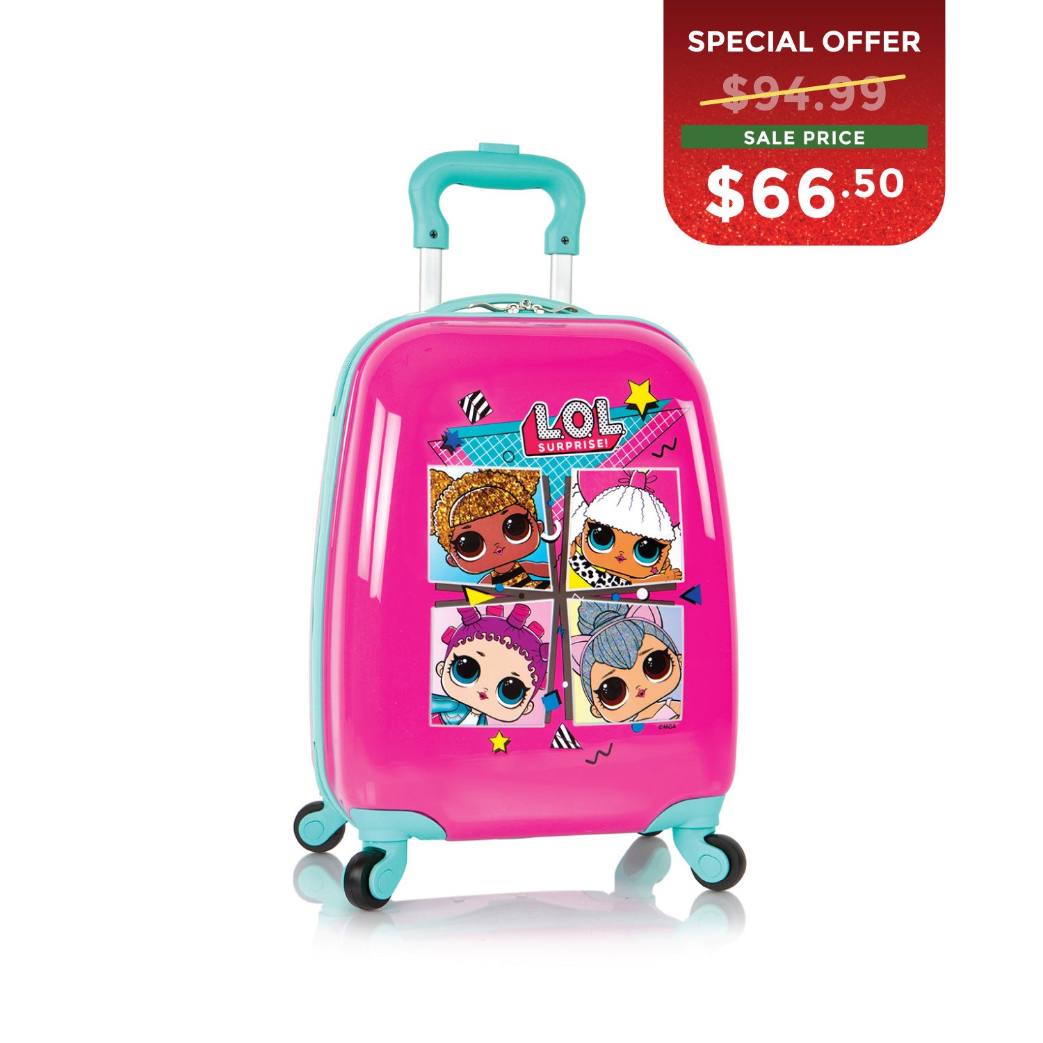 BLACK FRIDAY DOOR CRASHER 2025 - MGA Entertainment Kids Spinner Luggage - LOL Surprise (MG-HSRL-SP-LL01-21AR)