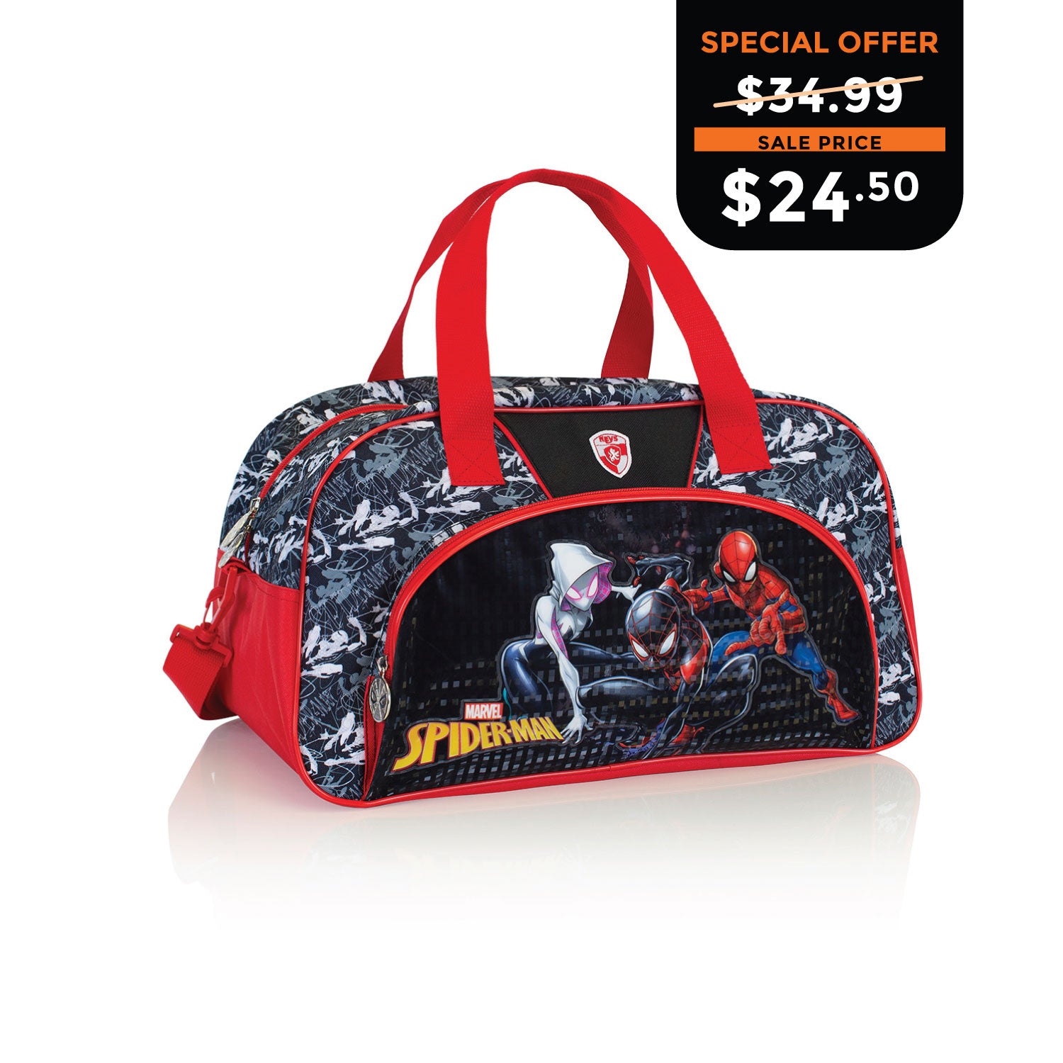 Marvel Kids Duffel Bag -  Spiderman (M-DFB-SM03-23AR)