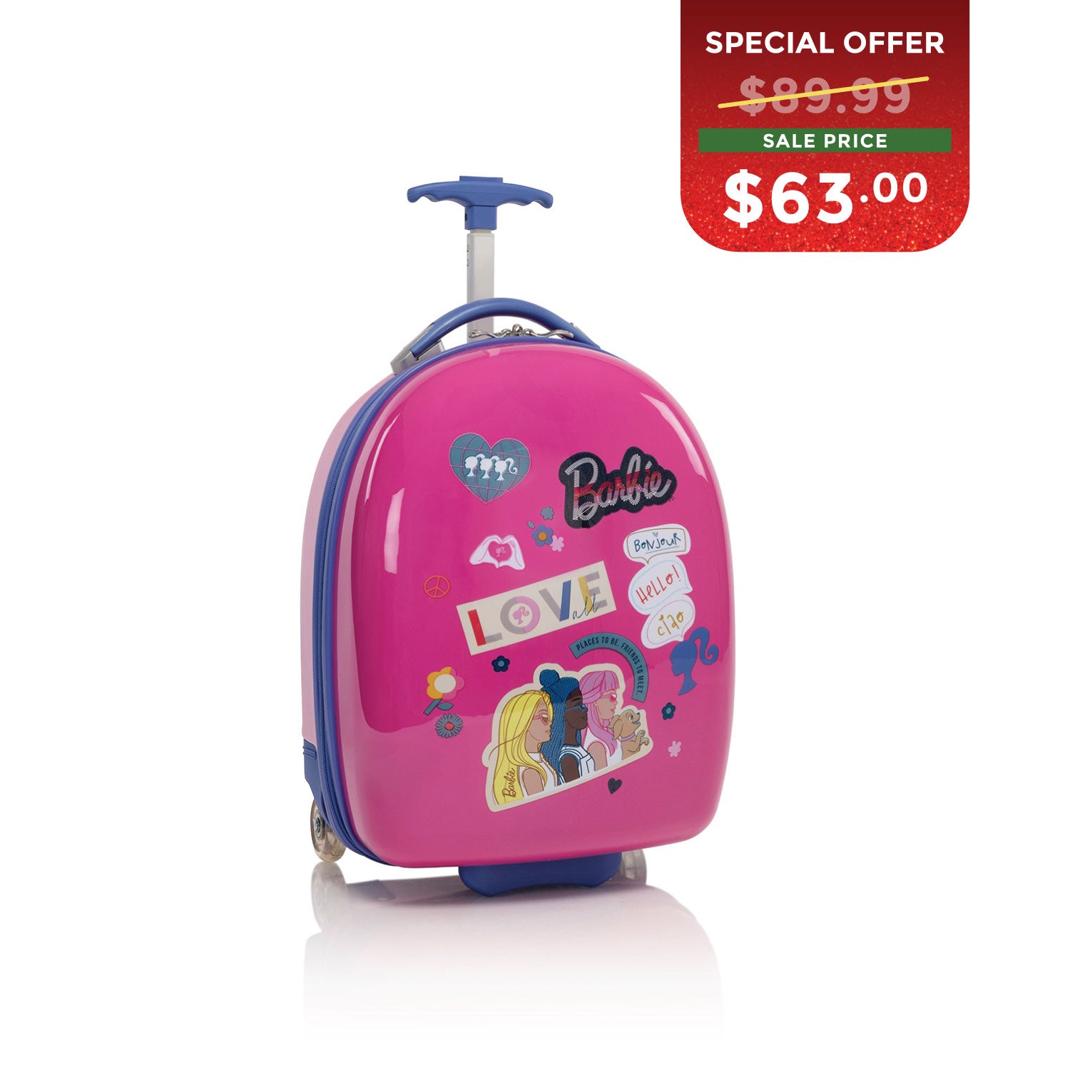 BLACK FRIDAY DOOR CRASHER 2025 - Mattel Kids Luggage - Barbie (MT-HSRL-RS-B03-24AR)