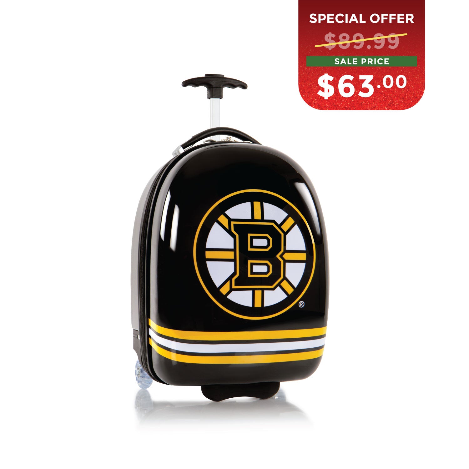 BLACK FRIDAY DOOR CRASHER 2025 - NHL Kids Luggage 18 Inch - Boston Bruins
