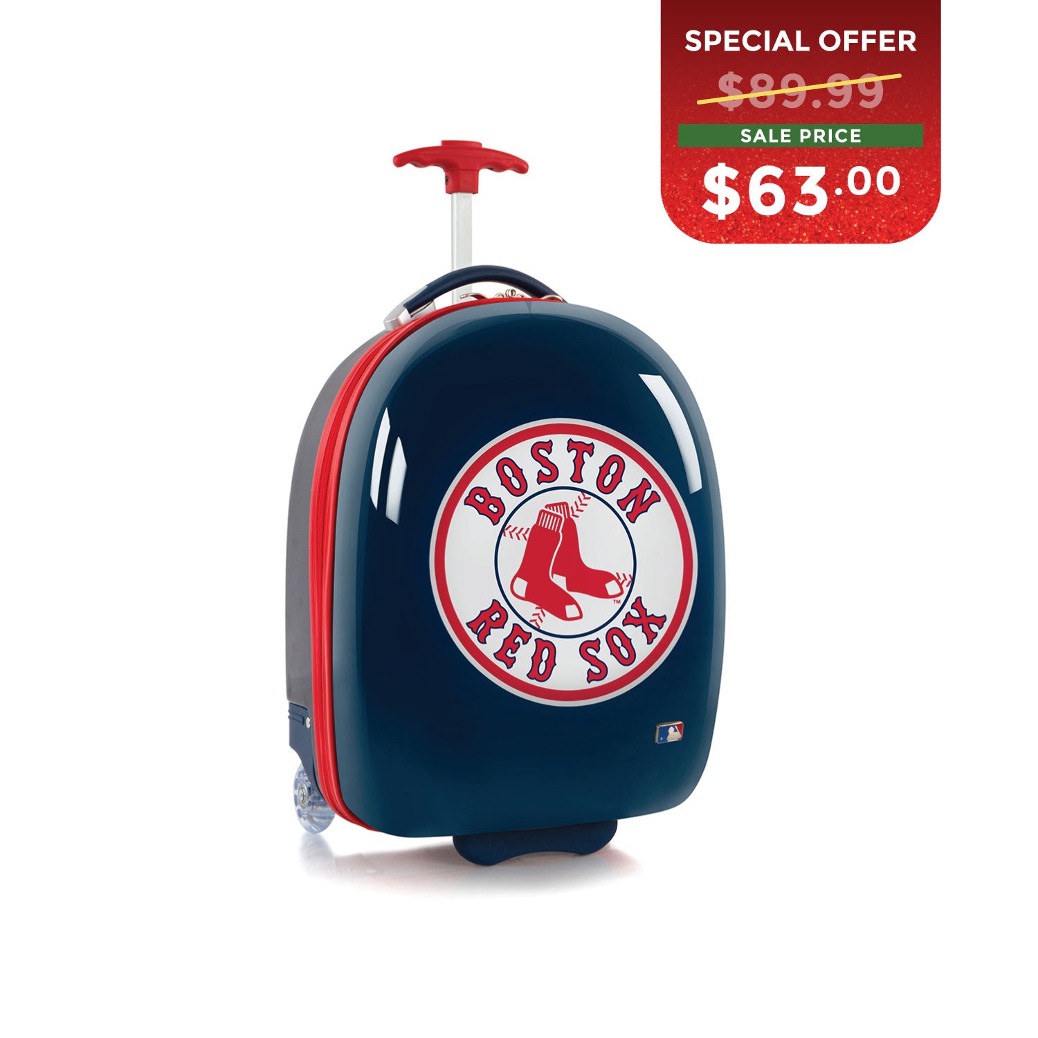 BLACK FRIDAY DOOR CRASHER 2025 - MLB Kids Luggage 18 Inch - Boston Red Sox