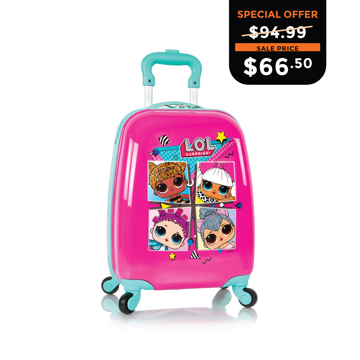 MGA Entertainment Kids Spinner Luggage - LOL Surprise (MG-HSRL-SP-LL01-21AR)