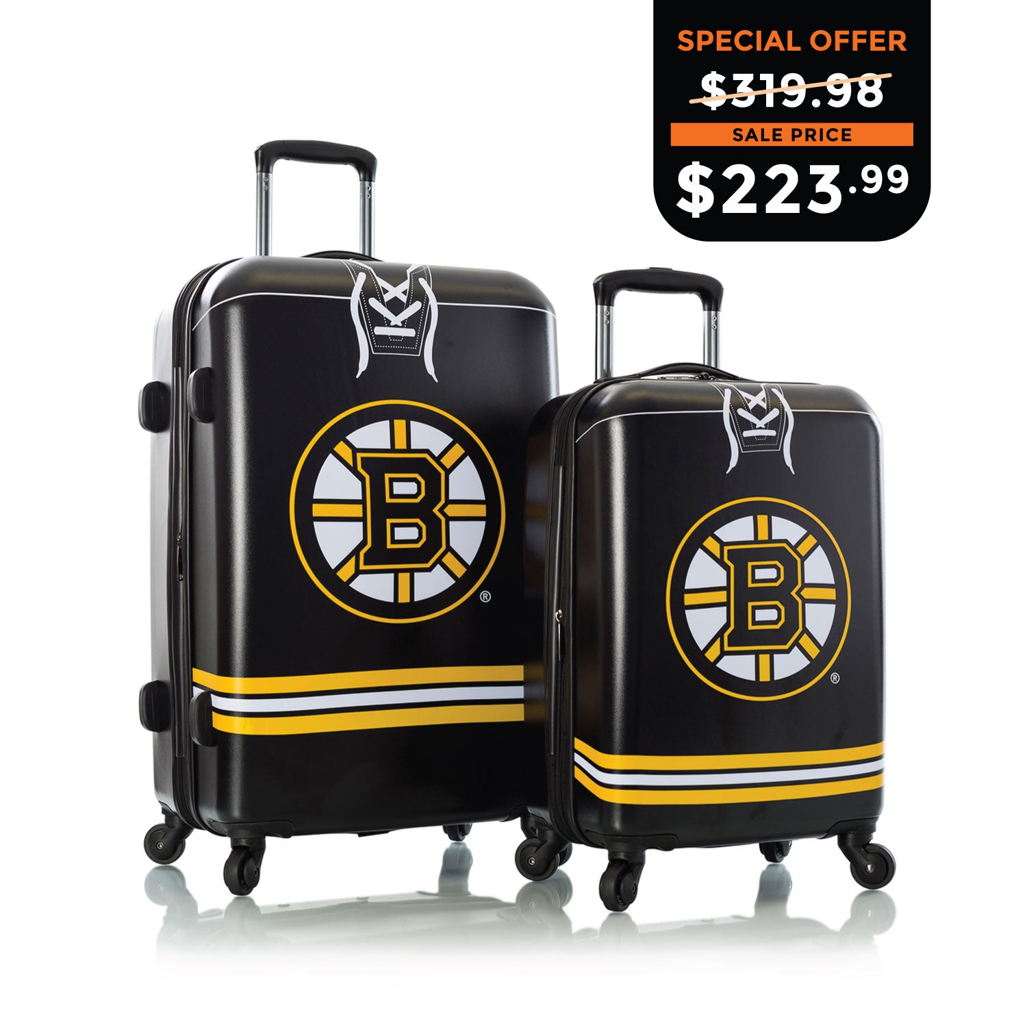 NHL 2 Piece Luggage Set - Boston Bruins