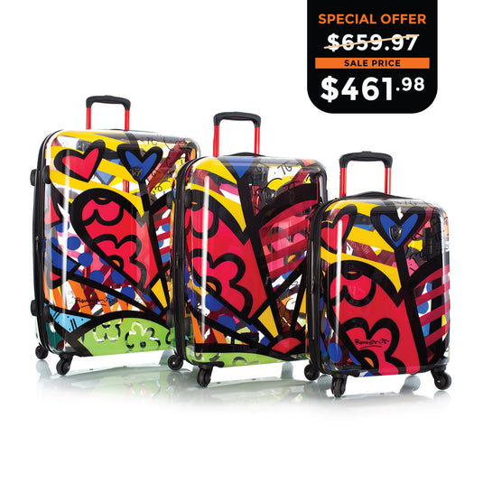 Britto - A New Day Transparent 3 Piece Luggage Set