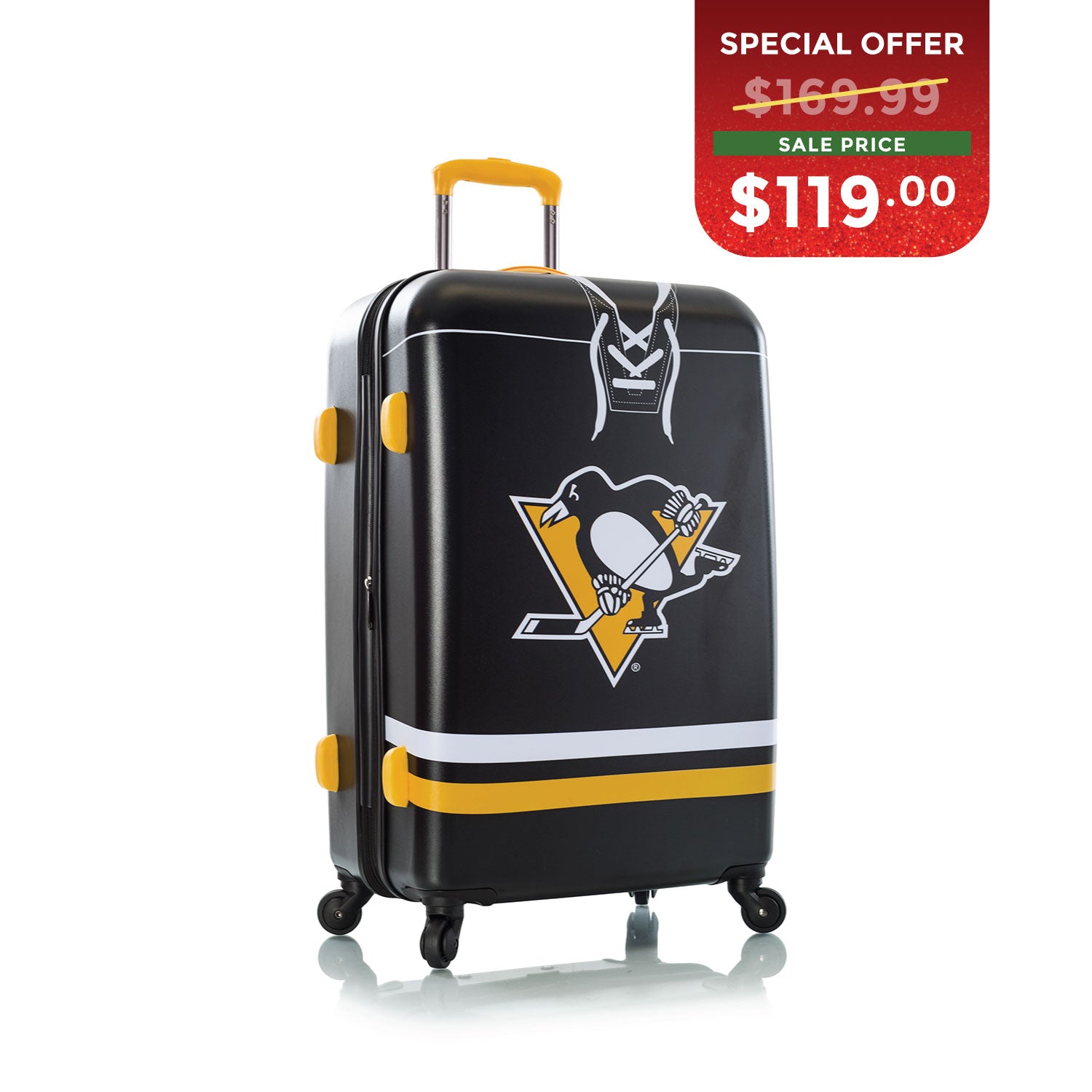 BLACK FRIDAY DOOR CRASHER 2025 - NHL 26 Inch Luggage - Pittsburgh Penguins