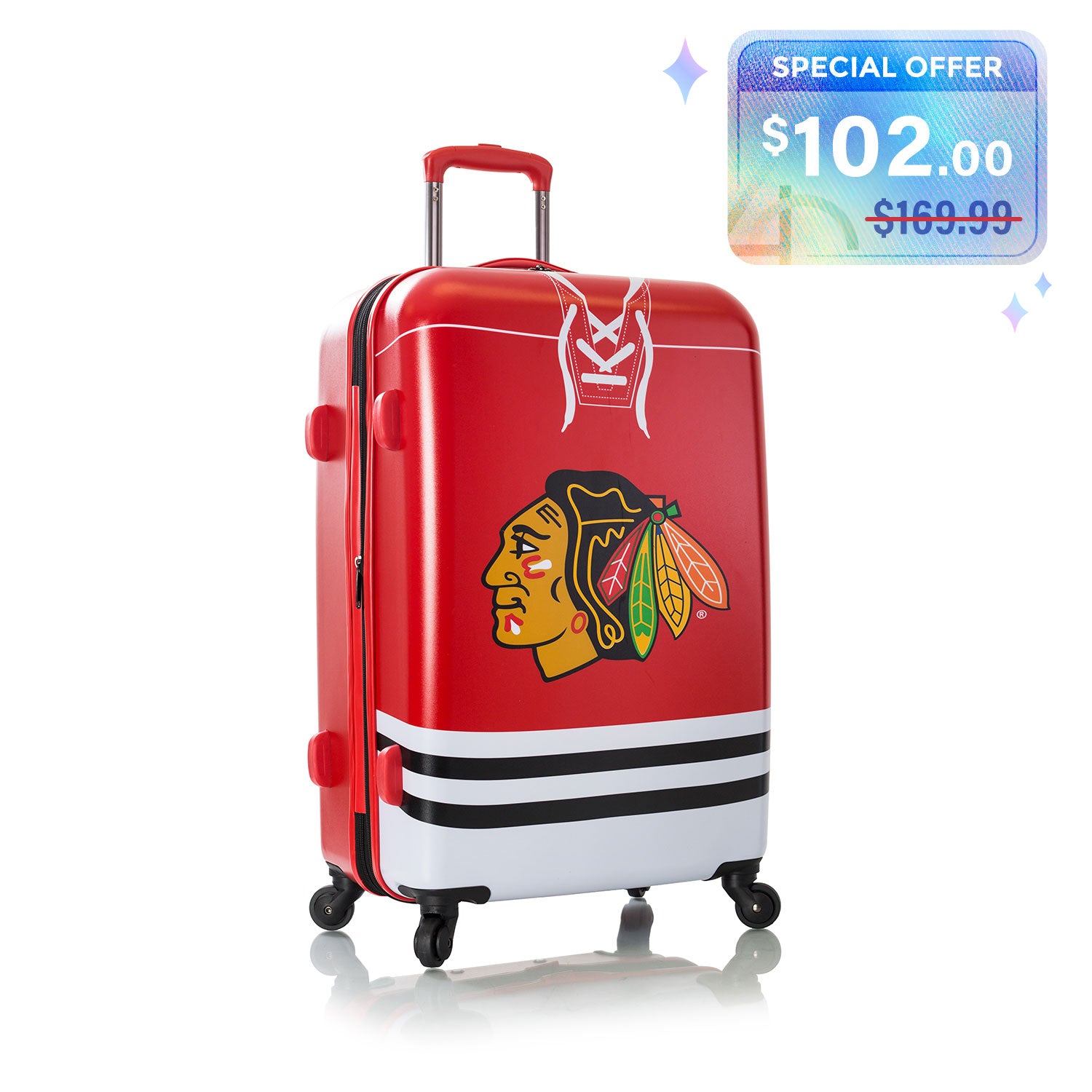 NHL 26 Inch Luggage - Chicago Blackhawks | Lightweight Luggage