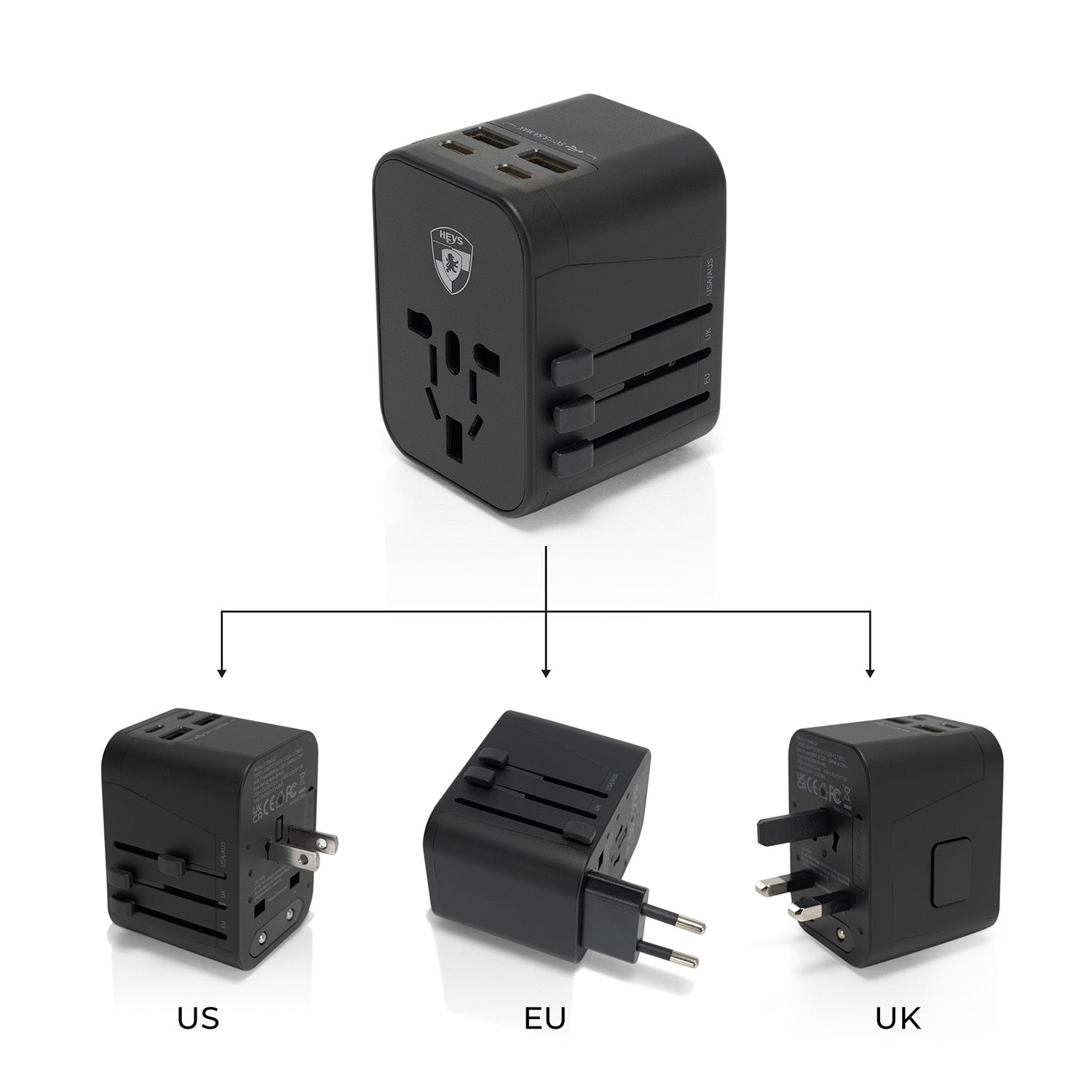 All-in-One Super ELITE® Travel Adapter - with USB