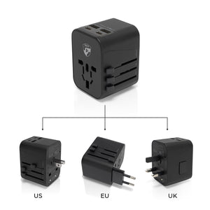 Adaptateur de voyage tout-en-un Super ELITE® – avec USB