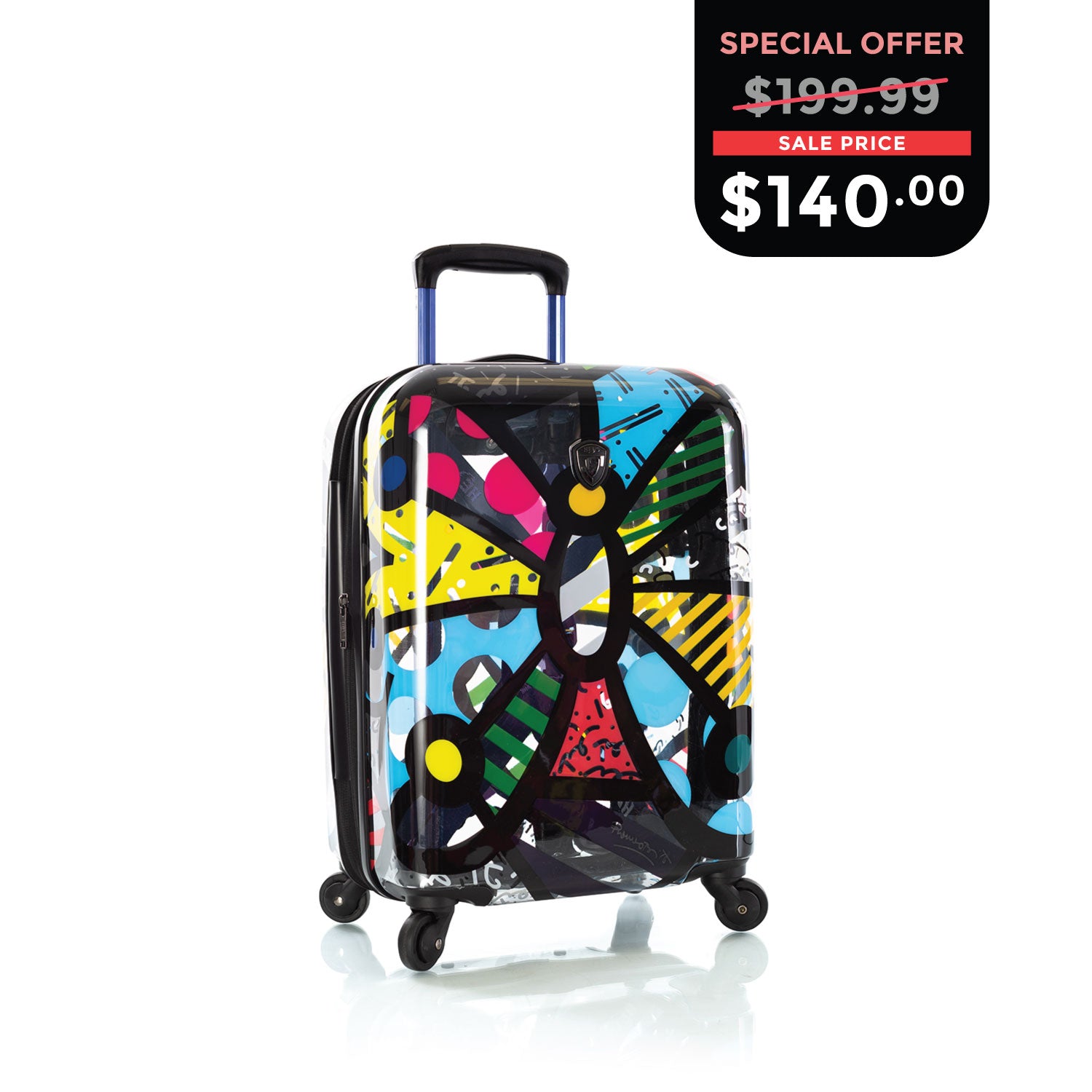 Britto Butterfly Transparent 21 Luggage Lightweight Luggage