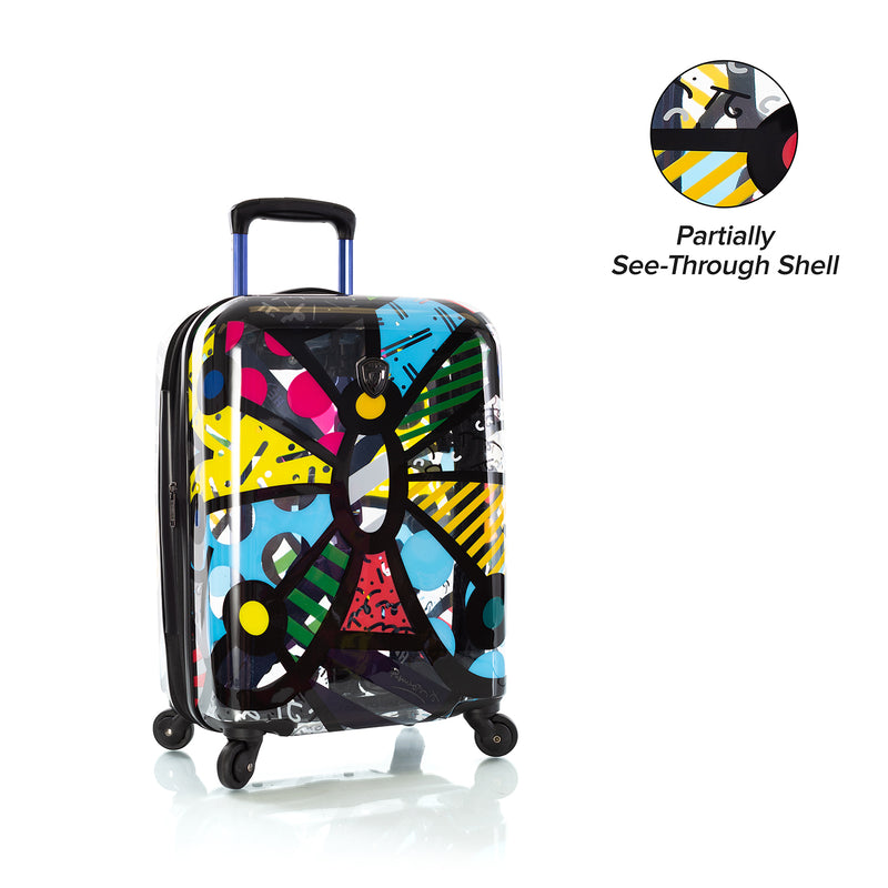 Britto - Butterfly Transparent 21" Carry-On Luggage