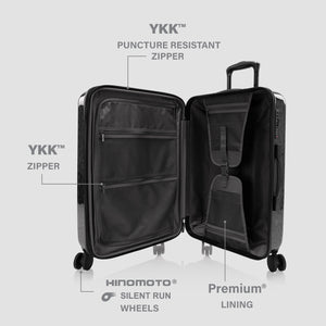 Elite Fashion Spinner® - Black Leopard 26 Inch Luggage