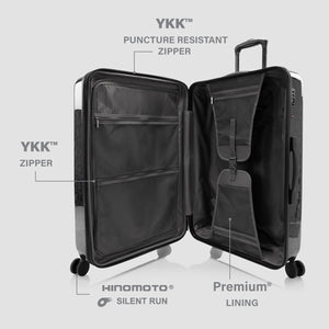 Elite Fashion Spinner® - Black Leopard 30 Inch Luggage