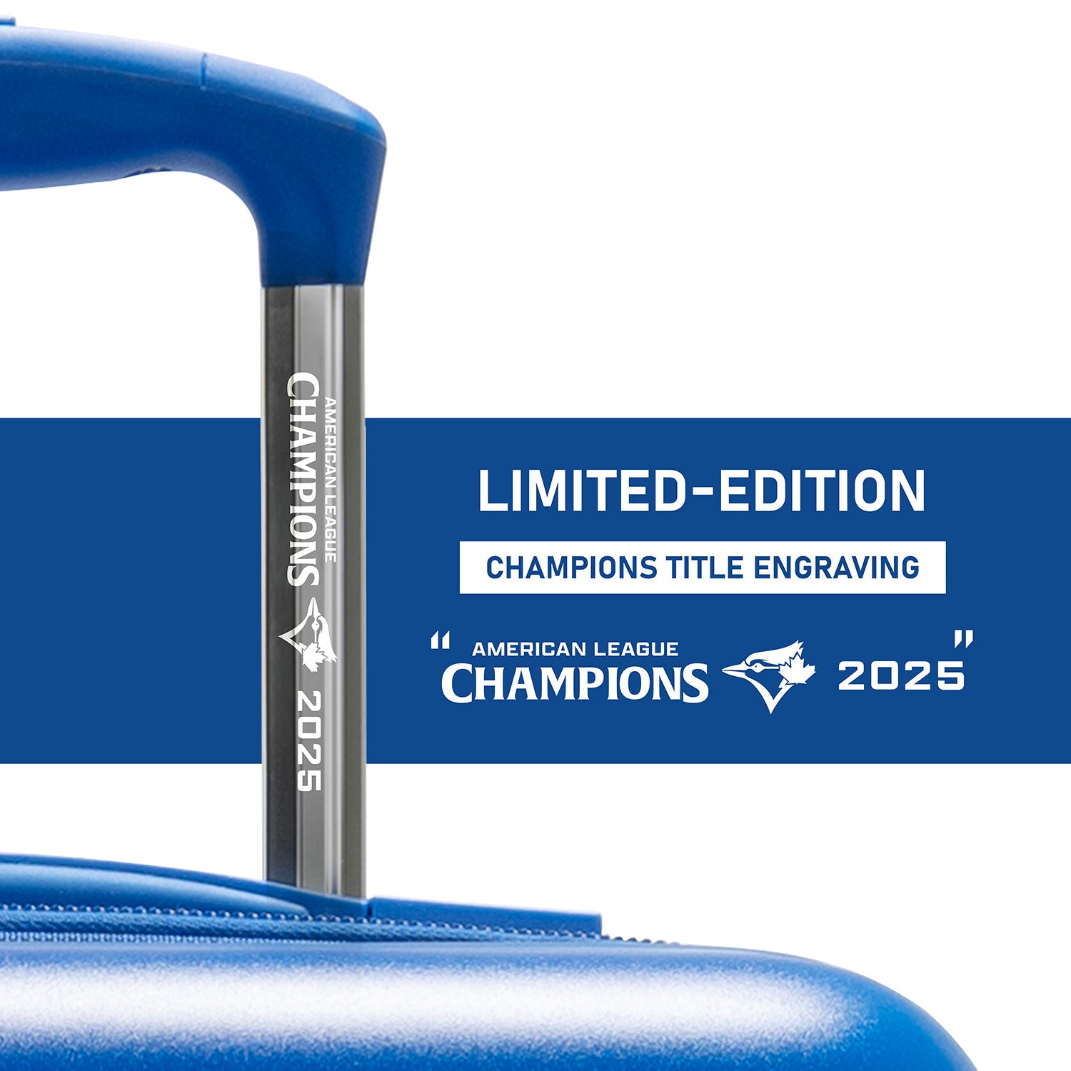 MLB 21 Inch Luggage - Toronto Blue Jays | Limited-Edition Champions Title Engraving