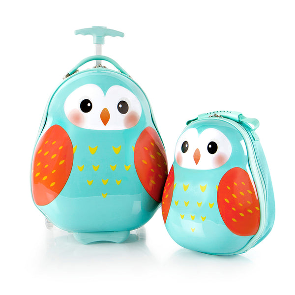 Travel Tots Owl - Kids Luggage & Backpack Set