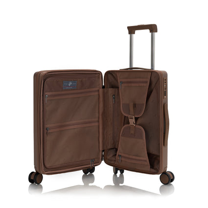 Earth Tones 21 Carry on Luggage inside I Spinner Luggage