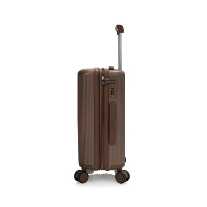 Earth Tones 21 Carry on Luggage side I Spinner Luggage