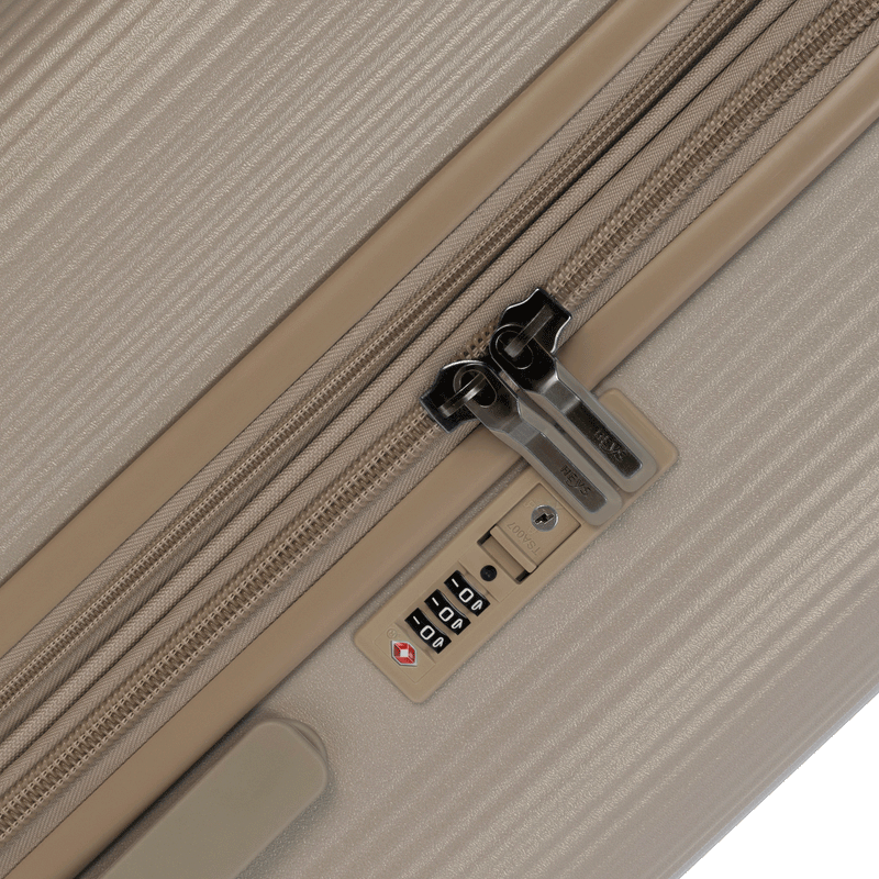 Earth Tones 3 Piece Luggage Set tsa lock I Spinner Luggage