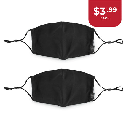 Reusable Face Masks - Black 2 Pack