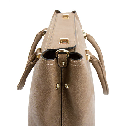 Spring Bliss Double Turn Lock Closure - Taupe