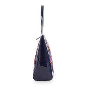Sac fourre-tout imprimé Bliss E/O avec pochette bonus - Marine