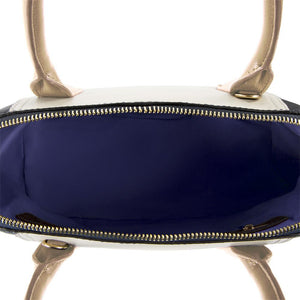 Sac cartable color block True Blue - Noir/Os