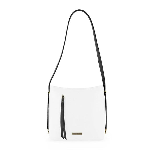 True Blue Colour Block Shoulder Bag - Black/White