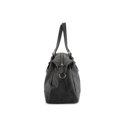 True Blue Soft Satchel - Black