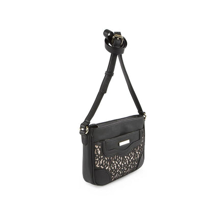 True Blue Laser Crossbody - Black